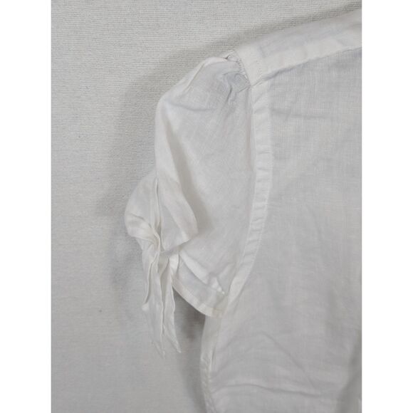 Polo Ralph Lauren Short Sleeve Collared Linen Shirt Girls Size SP - Picture 6 of 11